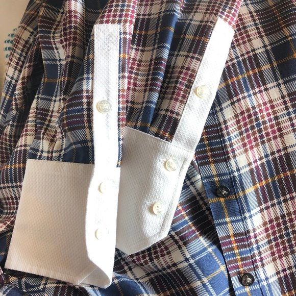 Tory Burch Cora Tartan Plaid Silk Shirtdress - Picture 8 of 16